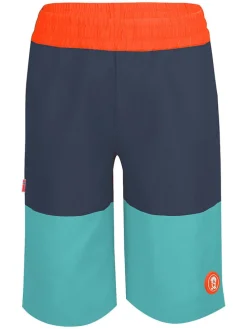 Zwemshorts "Kroksand" oranje/turquoise/donkerblauw