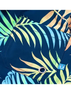 Zwemshorts "Tropics" donkerblauw